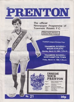 Tranmere Rovers v Wigan Athletic Match Programme 1980-03-10
